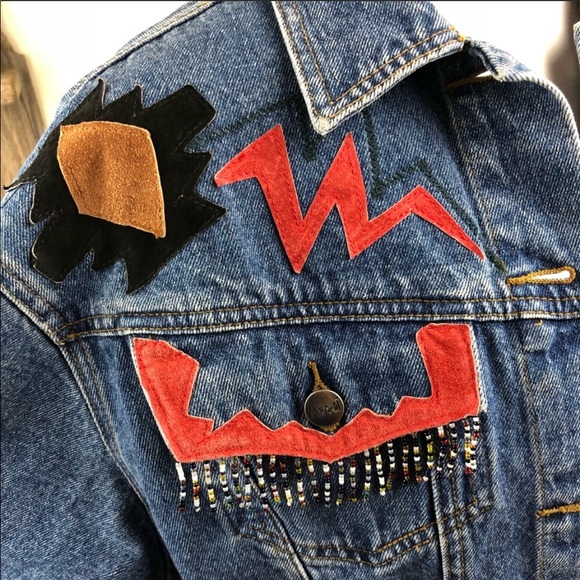 Vintage Zana Di Embellished Denim Jacket - Picture 3 of 8